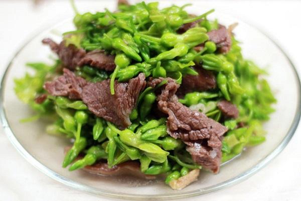  Thịt bò xào hoa thiên lý - món ngon ngày hè cho gia đình