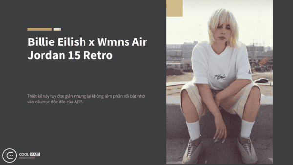 Air Jordan 15 thì có 20% từ vật liệu tái chế