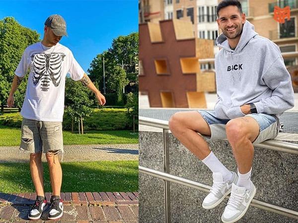 Set đồ áo phông hoặc hoodie da cá mix với quần short lửng và giày Nike là phong cách thời trang được ưa chuộng nhất mùa hè này