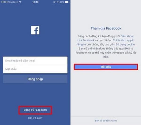 Đăng ký tài khoản Facebook mới vô cùng đơn giản