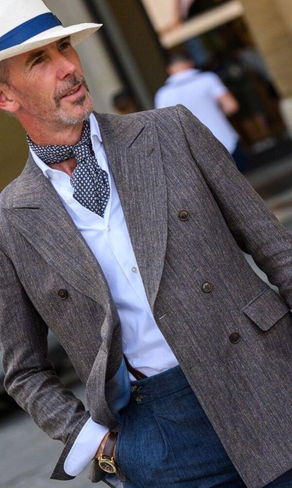 Khăn ascot phong cách Sartorial