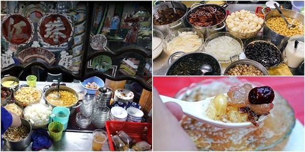 Hàng chè nằm gần cột điện lạ lùng ở khu phố Hoa quận 5