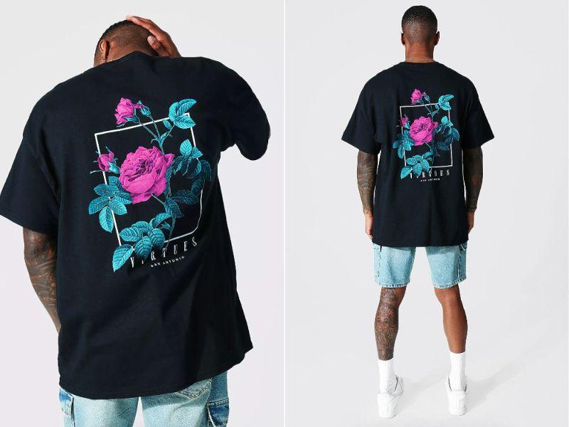 &aacute;o thun nam form rộng đẹp 