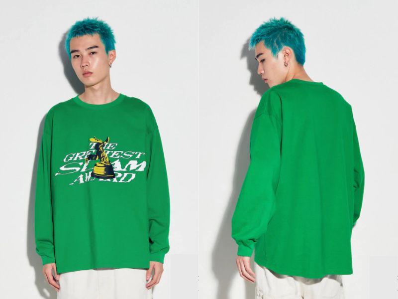 &aacute;o thun nam form rộng 2023 