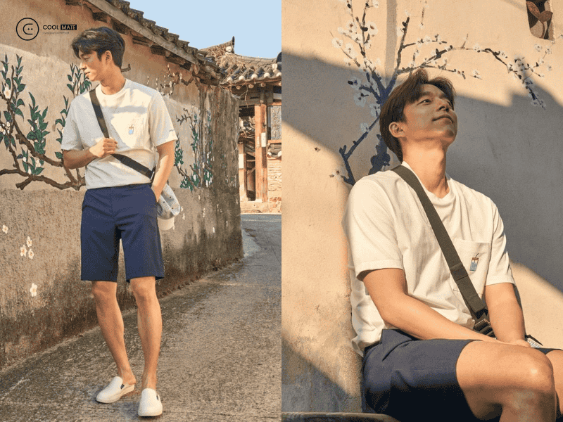 phối đồ với quần ngố nam