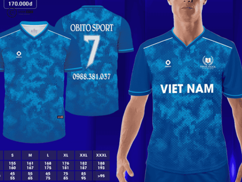 In áo bóng đá Hà Nội Obito Sport