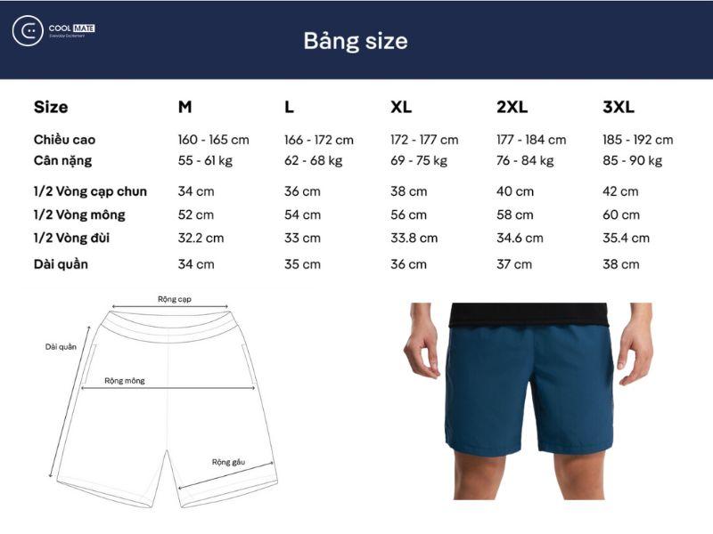 Tham khảo kỹ bảng size của nhà sản xuất. Nguồn: Internet