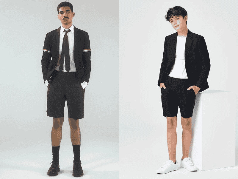 Quần short mix áo vest thích hợp với những chàng trai lịch lãm, sành điệu