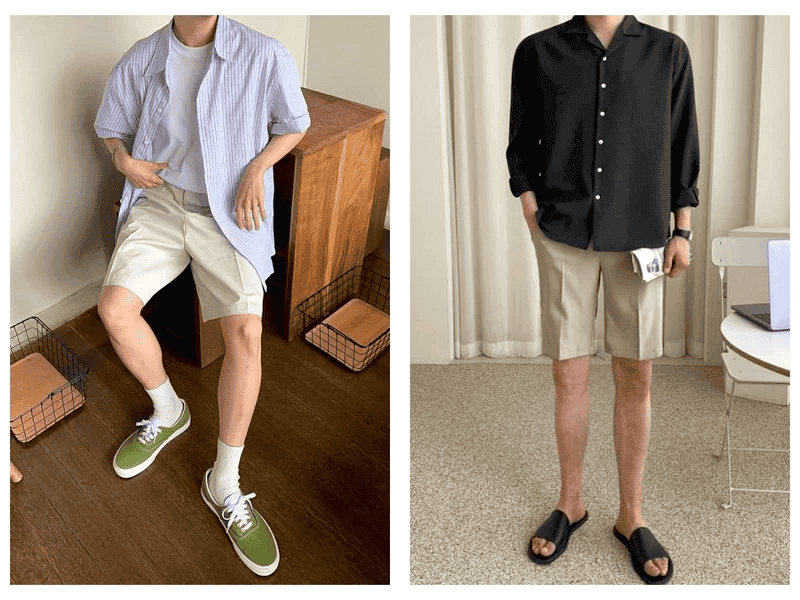 Chinos short còn là một thiết kế đa nhiệm, phù hợp với nhiều phong cách khác nhau