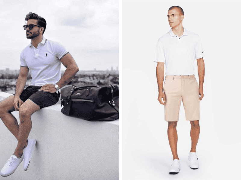 Áo polo cùng quần short nam trung niên giúp tôn lên vẻ ngoài lãng tử, lịch sự nhưng vô cùng phóng khoáng