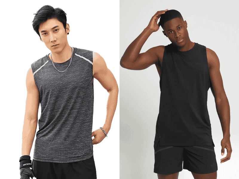 Kiểu áo ba lỗ cơ bắp chỉ khác với áo ba lỗ bình thường ở dây đeo vai to hơn