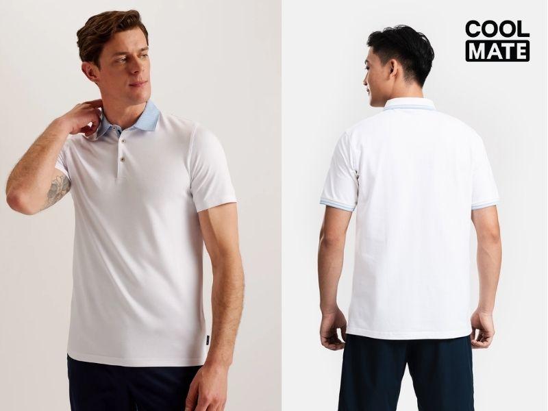 Áo thun polo nam cổ bo dệt nhẹ nhàng không kén dáng 