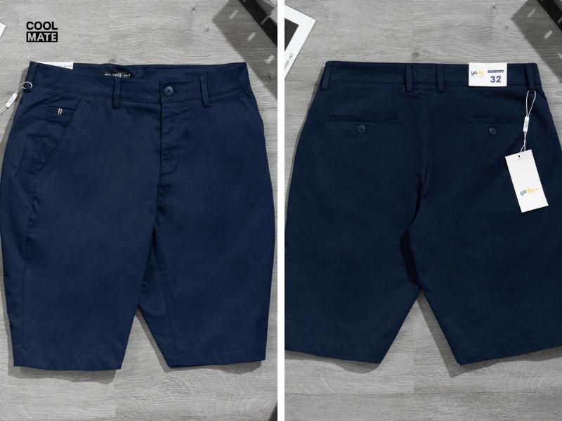 Quần short nam xanh dương từ Yody