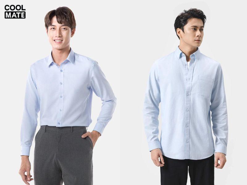 Áo sơ mi sáng màu sẽ giúp da mặt trông sáng hơn -  Mang đến vẻ ngoài tươi trẻ, năng động.