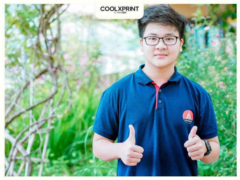 Mẫu áo polo đồng phục phù hợp với mọi vóc dáng cơ thể của các em học sinh