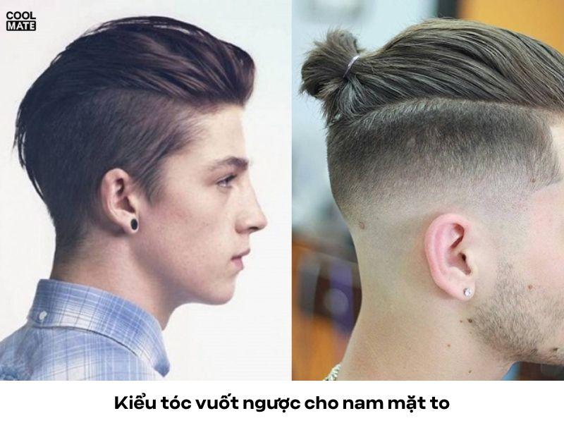 Kiểu tóc vuốt ngược đa dạng phong cách cho nam mặt to