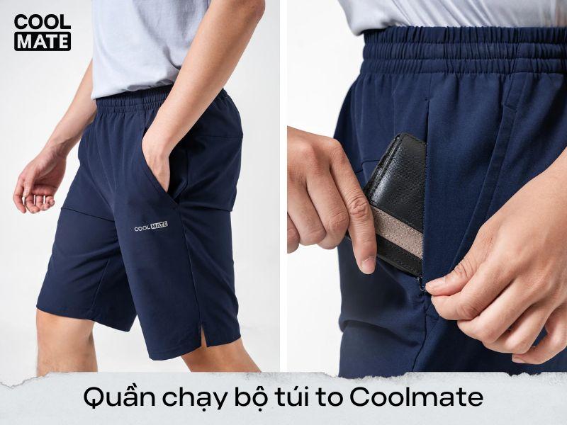 Mẫu quần chạy bộ có túi to của Coolmate