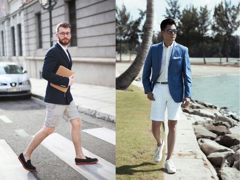Quần vải tây nam ống rộng mix với áo vest cuốn hút, lịch sự