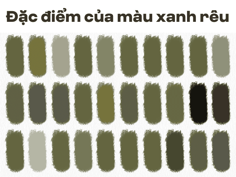 Đặc điểm của màu xanh rêu