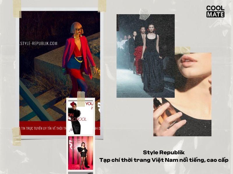 Ảnh bìa tạp chí Style Republik, tập trung vào thời trang Việt Nam. Nguồn: Coolmate