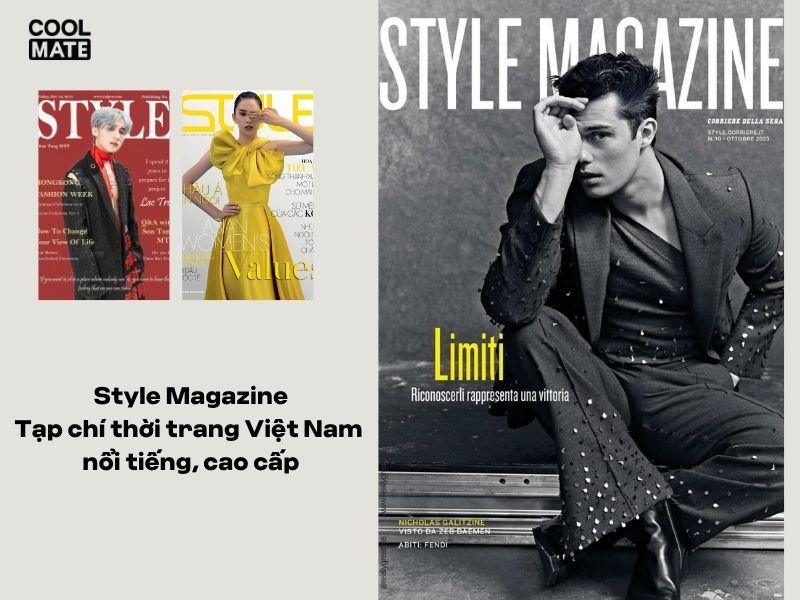 Ảnh bìa tạp chí Style Magazine, tập trung vào phong cách sống hiện đại. Nguồn: Coolmate