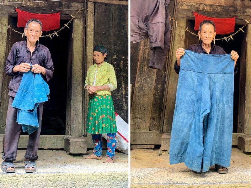 Người Mông ở Việt Nam trồng và sử dụng sợi gai dầu để làm ra vải hemp, may quần áo
