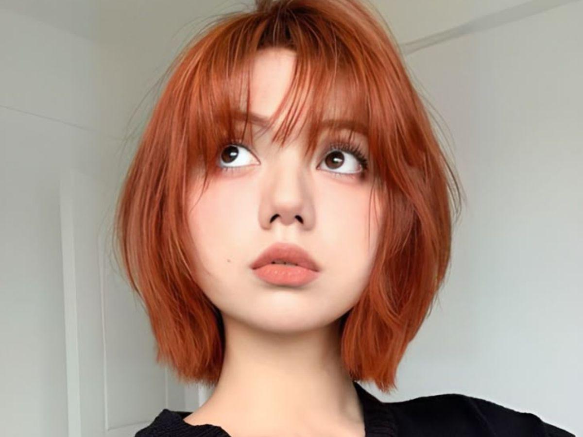 Chọn màu nhuộm phù hợp sẽ giúp khuôn mặt tròn trông hài hòa và sáng hơn