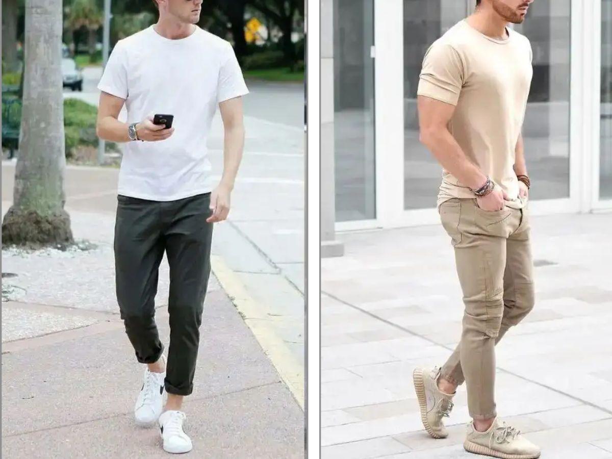 Kaki + Áo thun giải pháp trang phục hằng ngày
