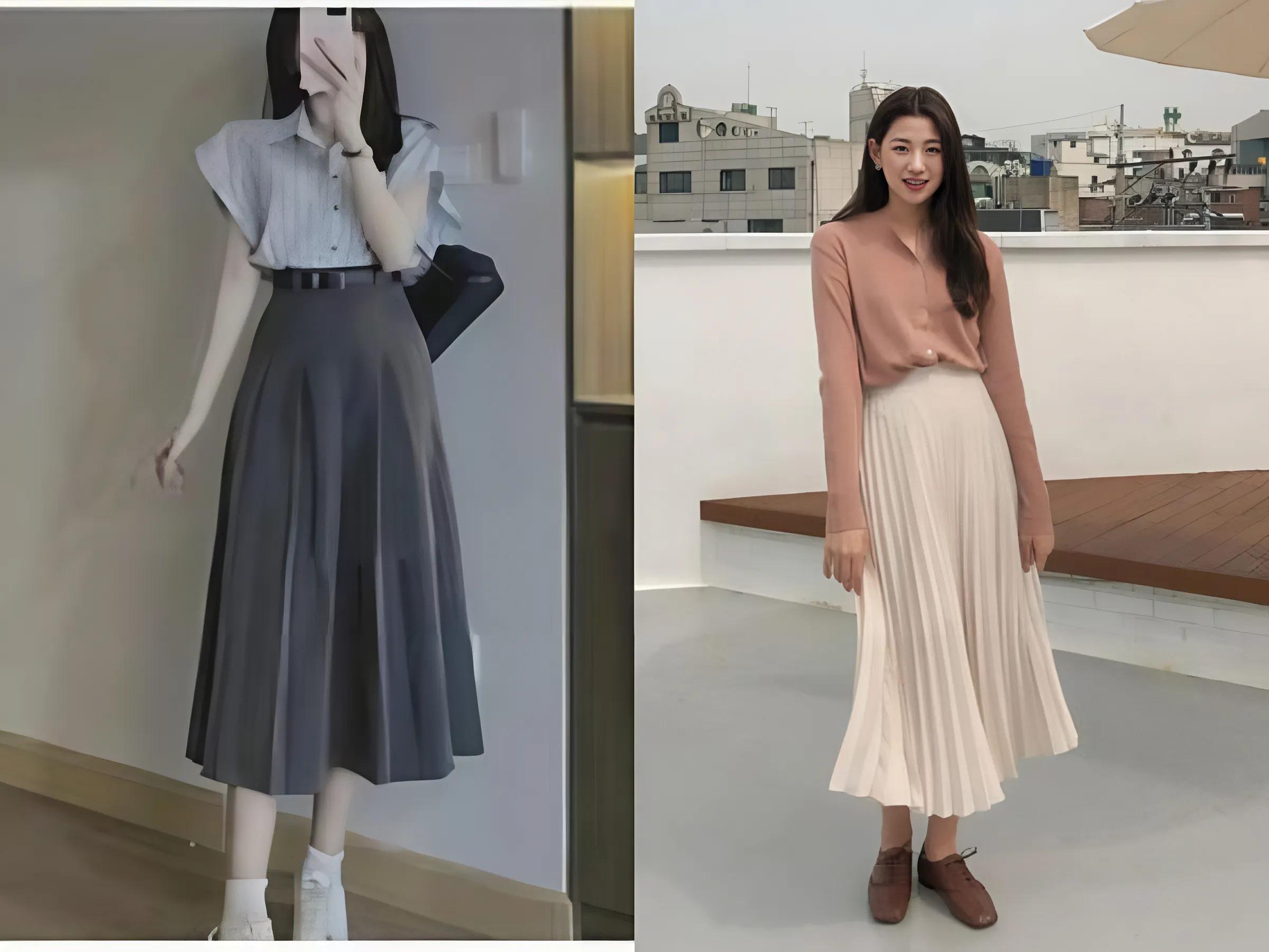Sơ Mi Cách Điệu + Chân Váy Dài/Quần Culottes