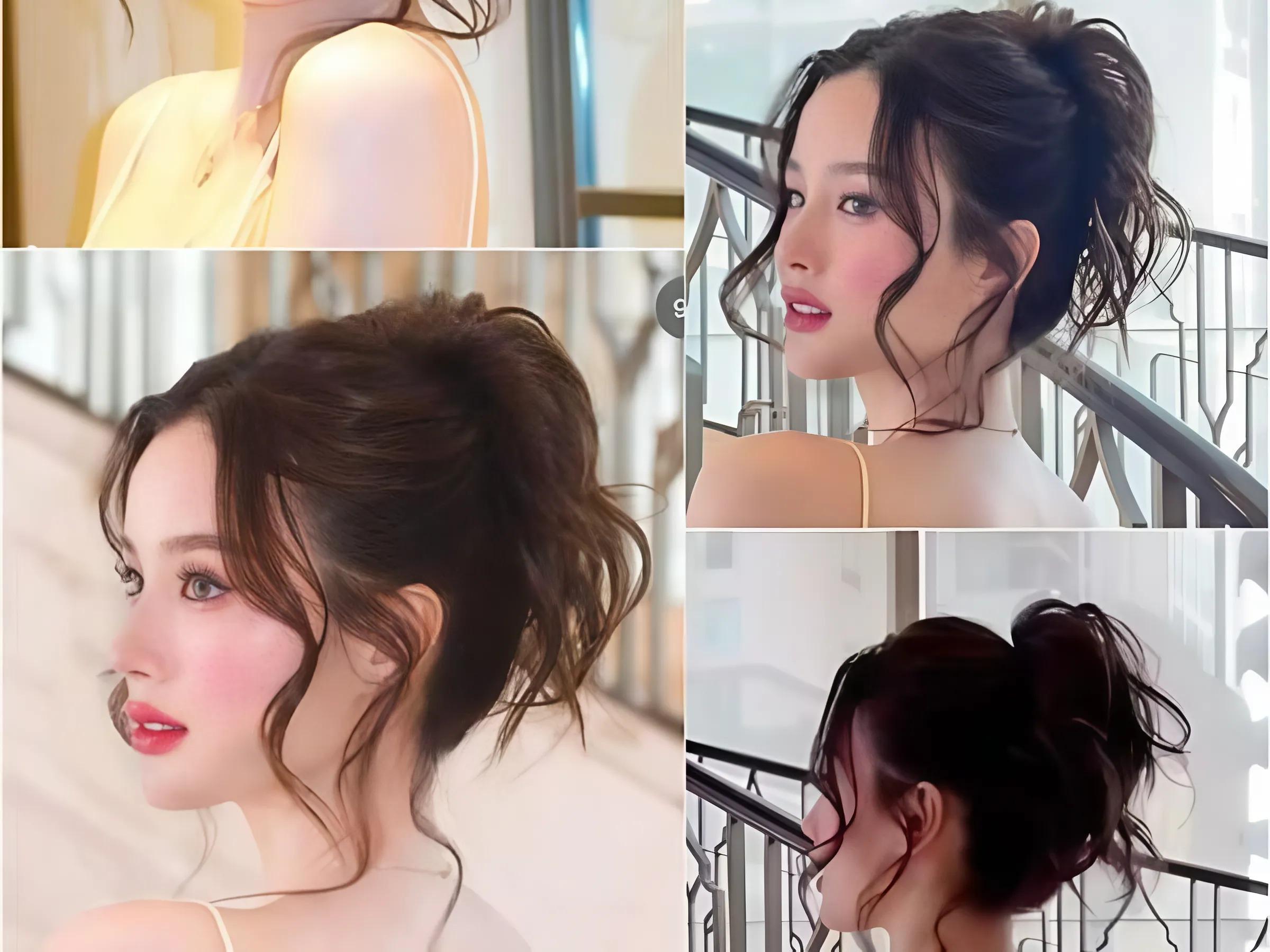 Mẫu trẻ trung tóc búi rối