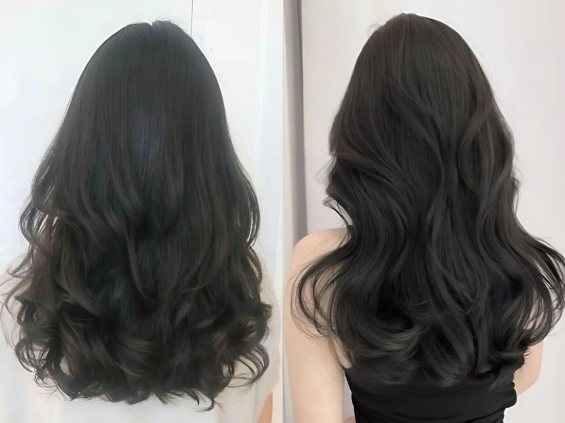 Mẫu tóc uốn xoăn lọn to bồng bềnh