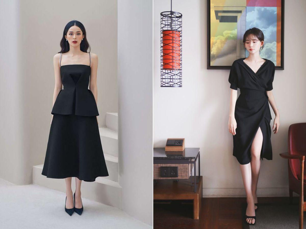 Những chiếc váy có chiết eo, thắt lưng hoặc kiểu peplum sẽ giúp định hình vòng eo rõ hơn