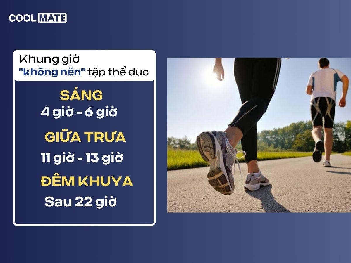 Chuyên gia cảnh báo khung giờ không nên tập thể dục