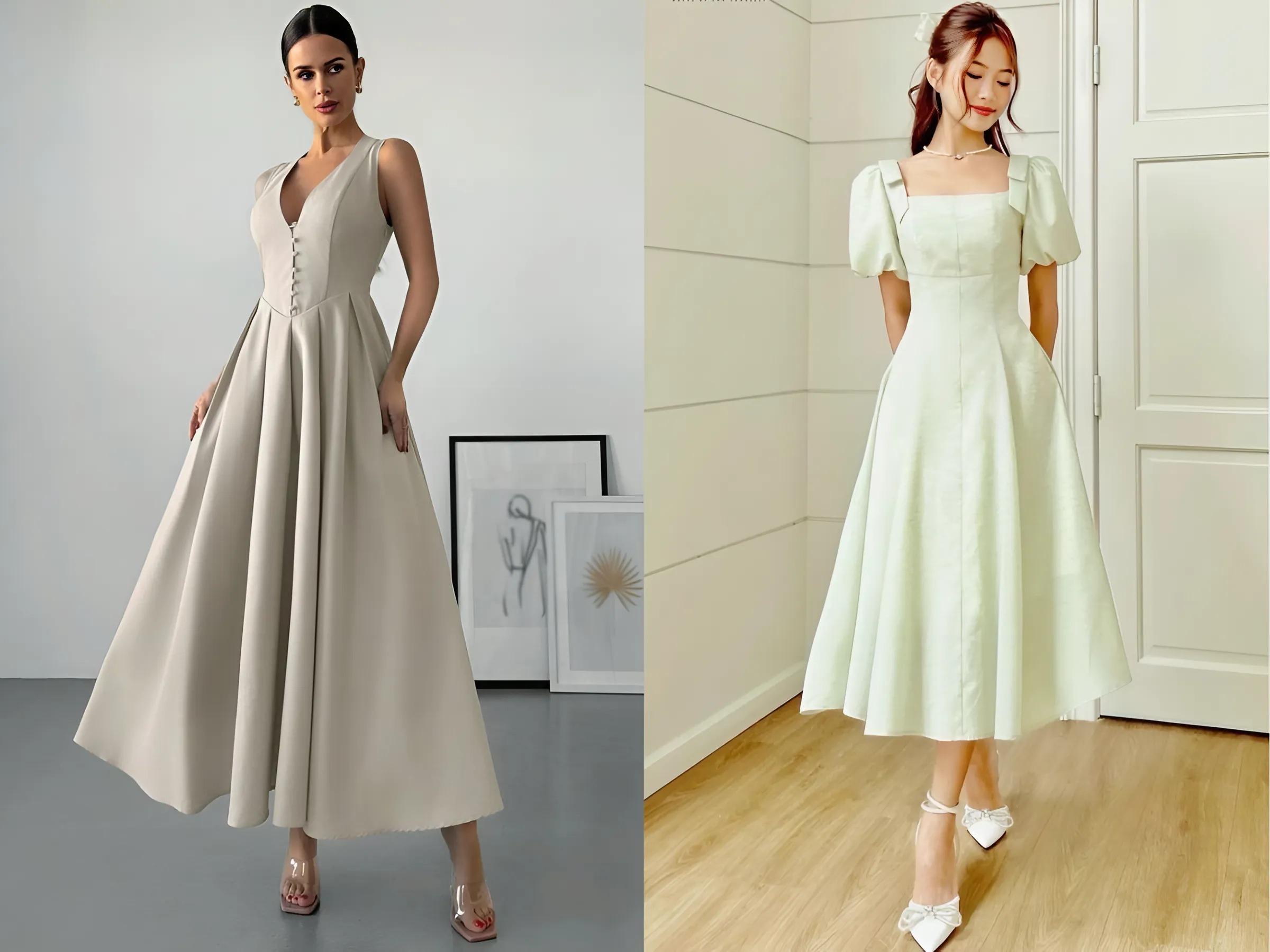 Những bộ đầm màu pastel, neon, ... là những màu sắc thịnh hành