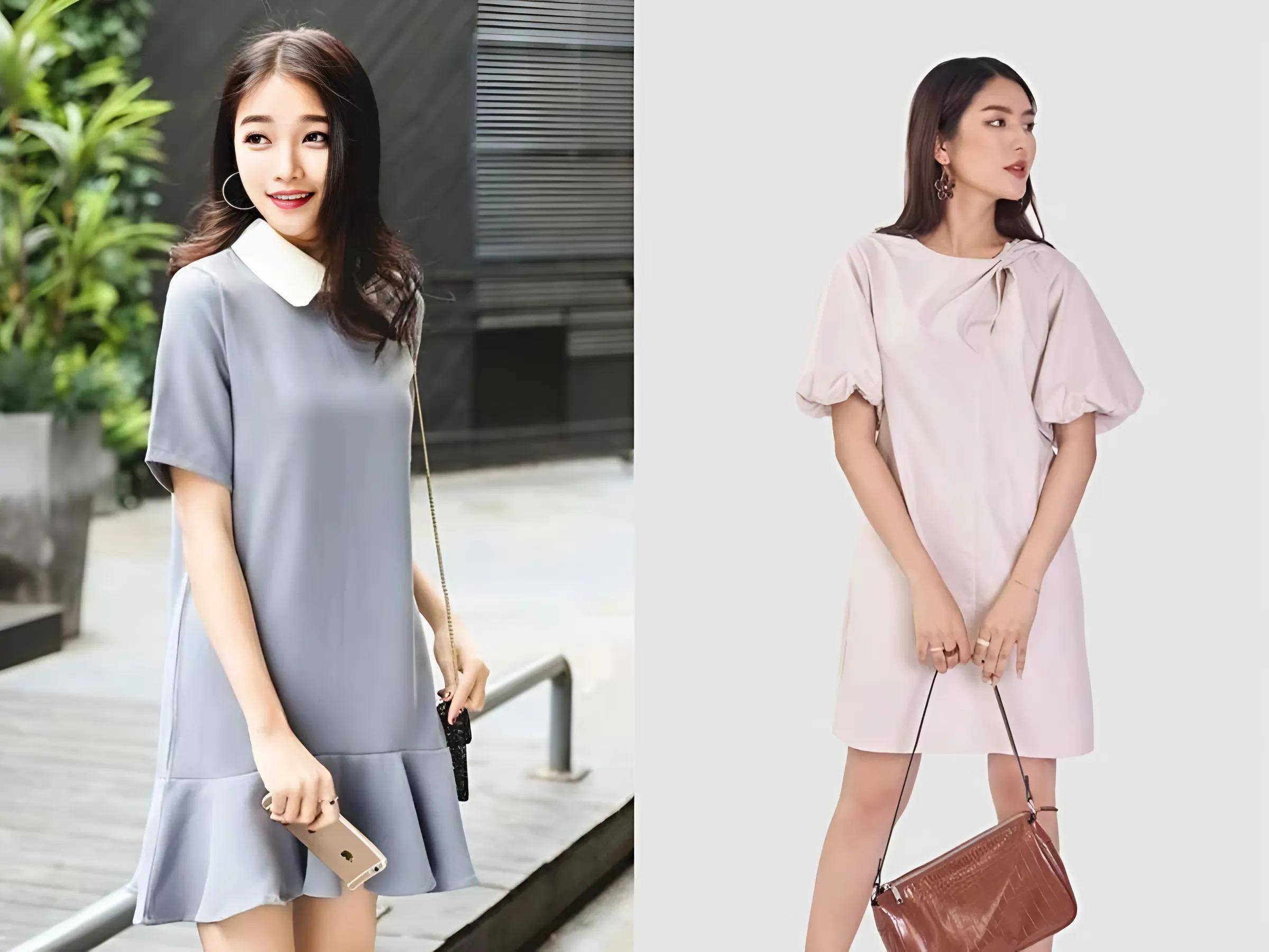 Váy liền thân dáng suông