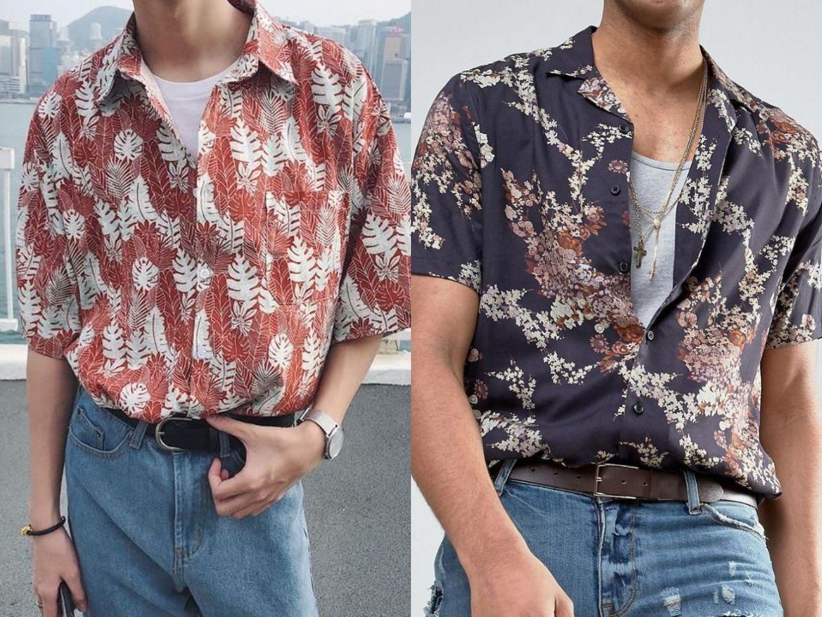 Sự kết hợp giữa áo sơ mi nhiệt đới và quần jeans là lựa chọn thông minh