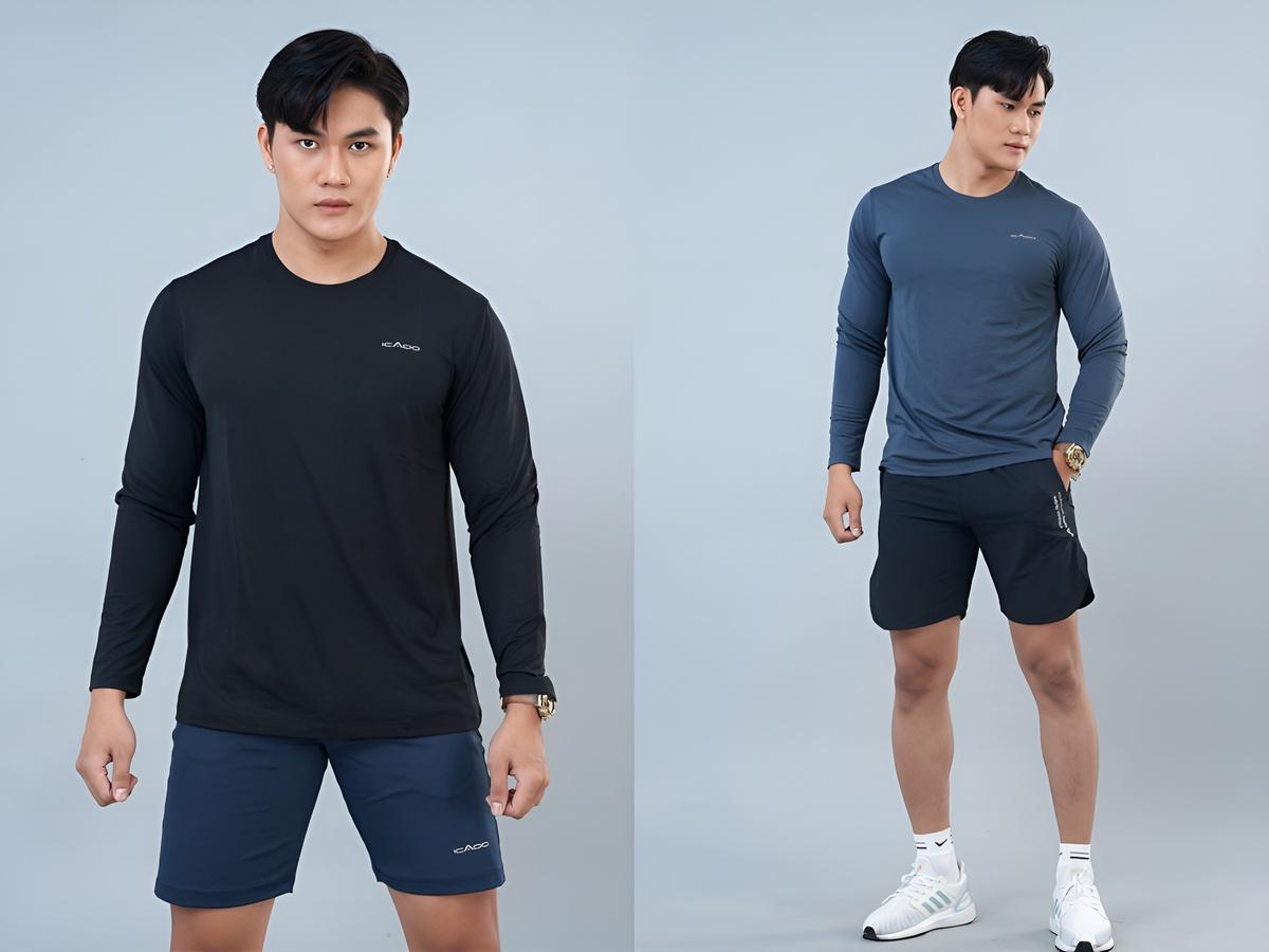 Áo dài tay giúp giữ ấm cơ thể trong thời tiết se lạnh hoặc khi tập trong phòng điều hòa mạnh