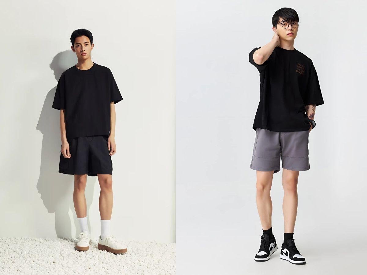 Combo áo thun và quần short sẽ là lựa chọn lý tưởng