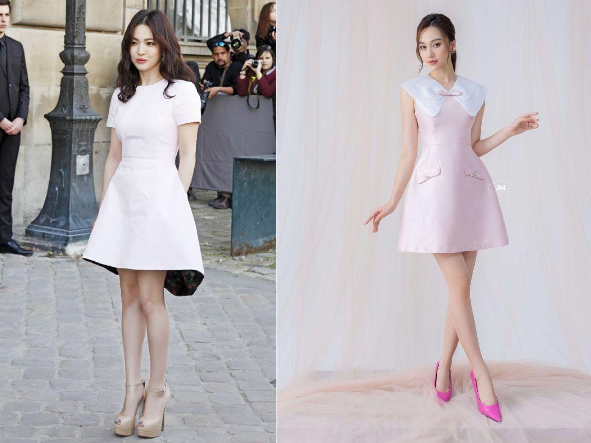 Đầm xòe công sở cho nàng dáng thấp bé