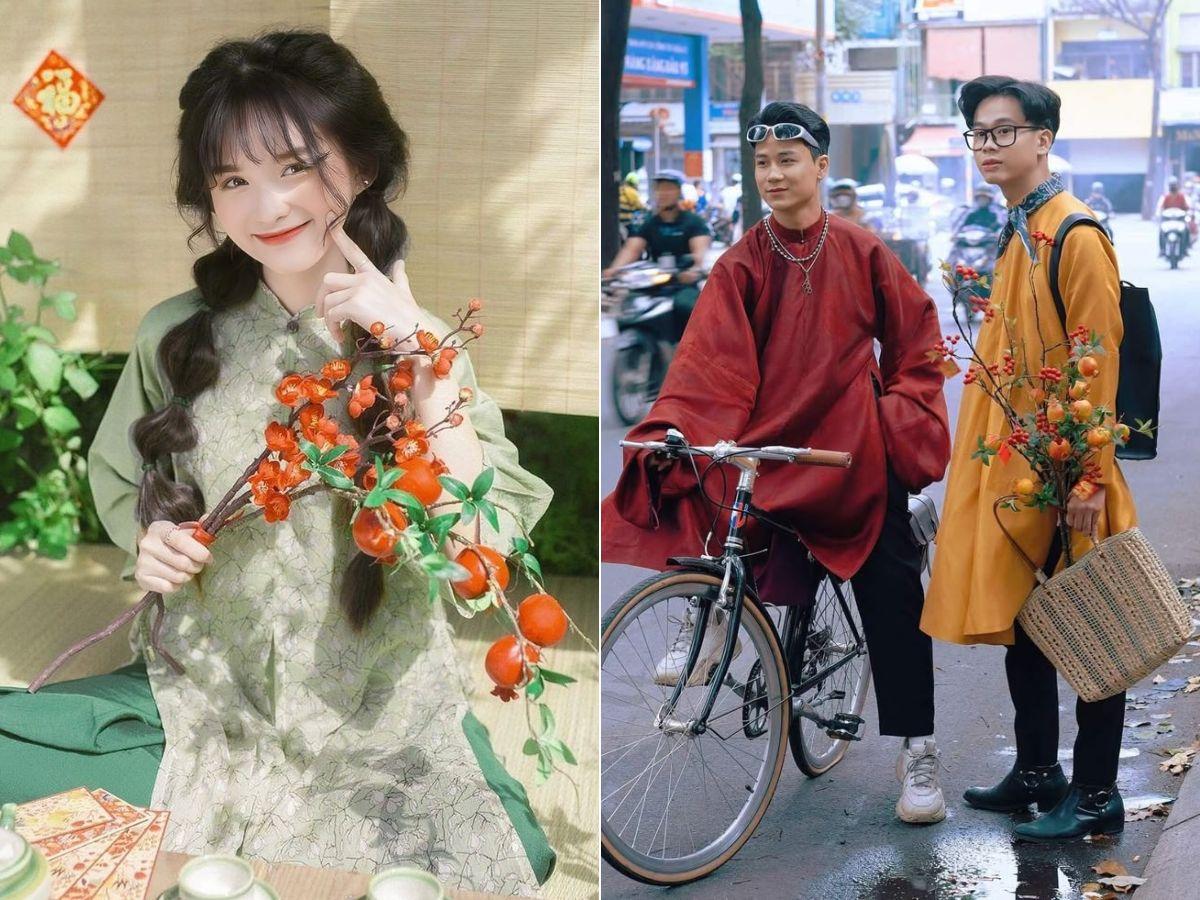 Ưu tiên những trang phục có màu sắc tươi tắn cho ngày Tết