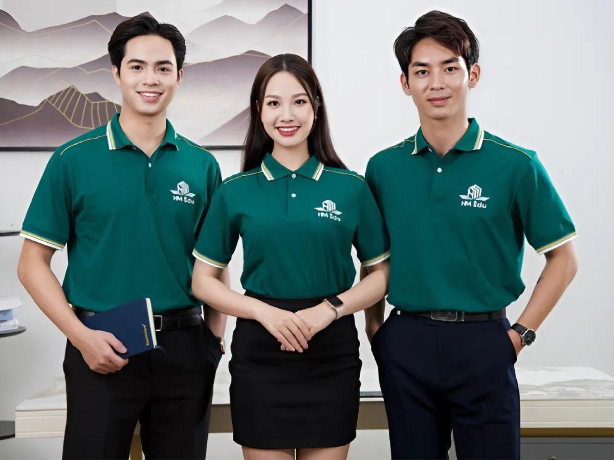 Mẫu Áo Sử Dụng Màu Sắc Đặc Trưng Của Ngân Hàng Cụ Thể