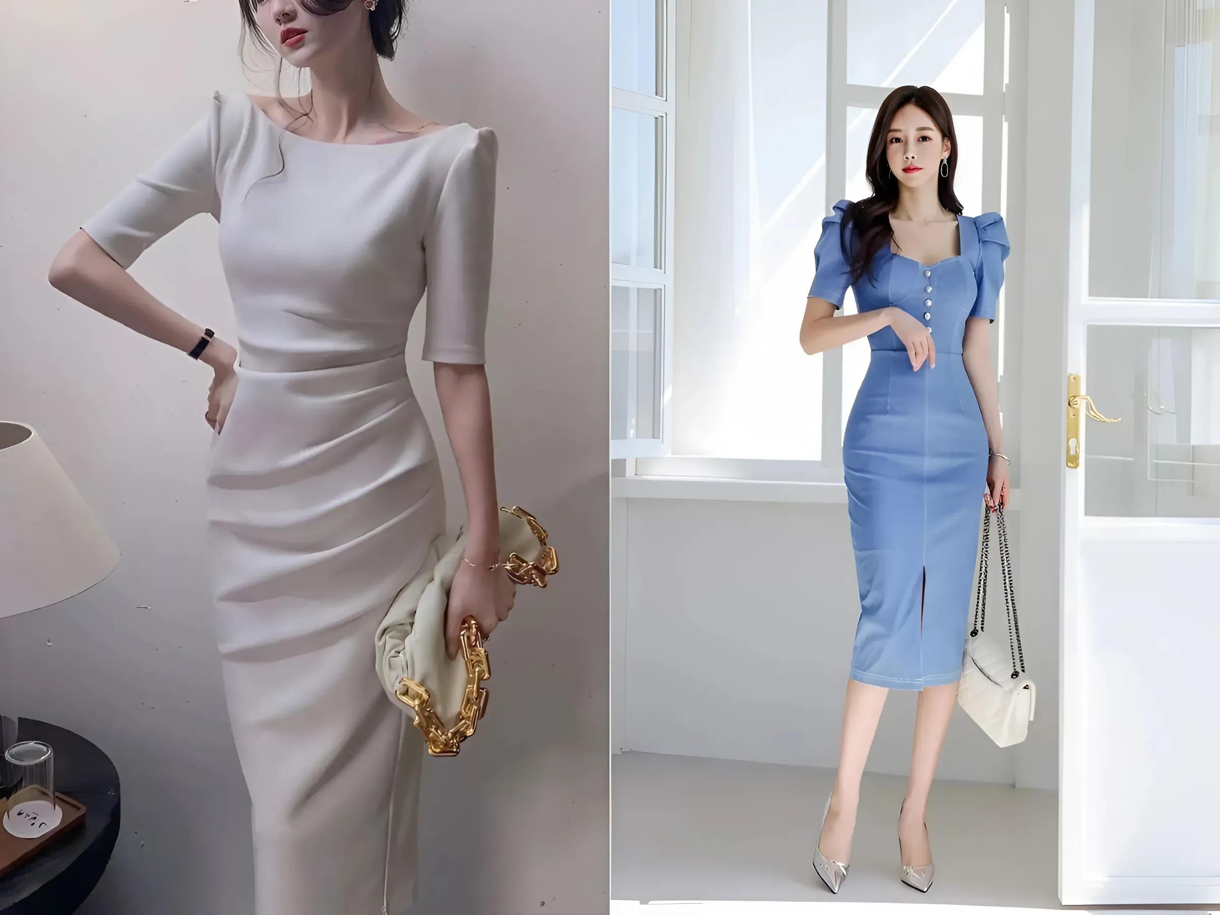 Đầm công sở dáng bút chì quyến rũ, chuyên nghiệp, cần sự tự tin