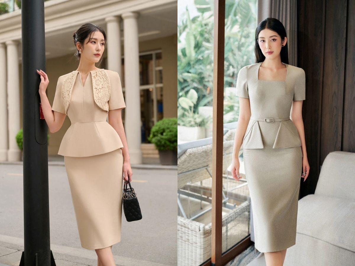 Đầm ôm công sở lại được xem là món đồ không thể thiếu