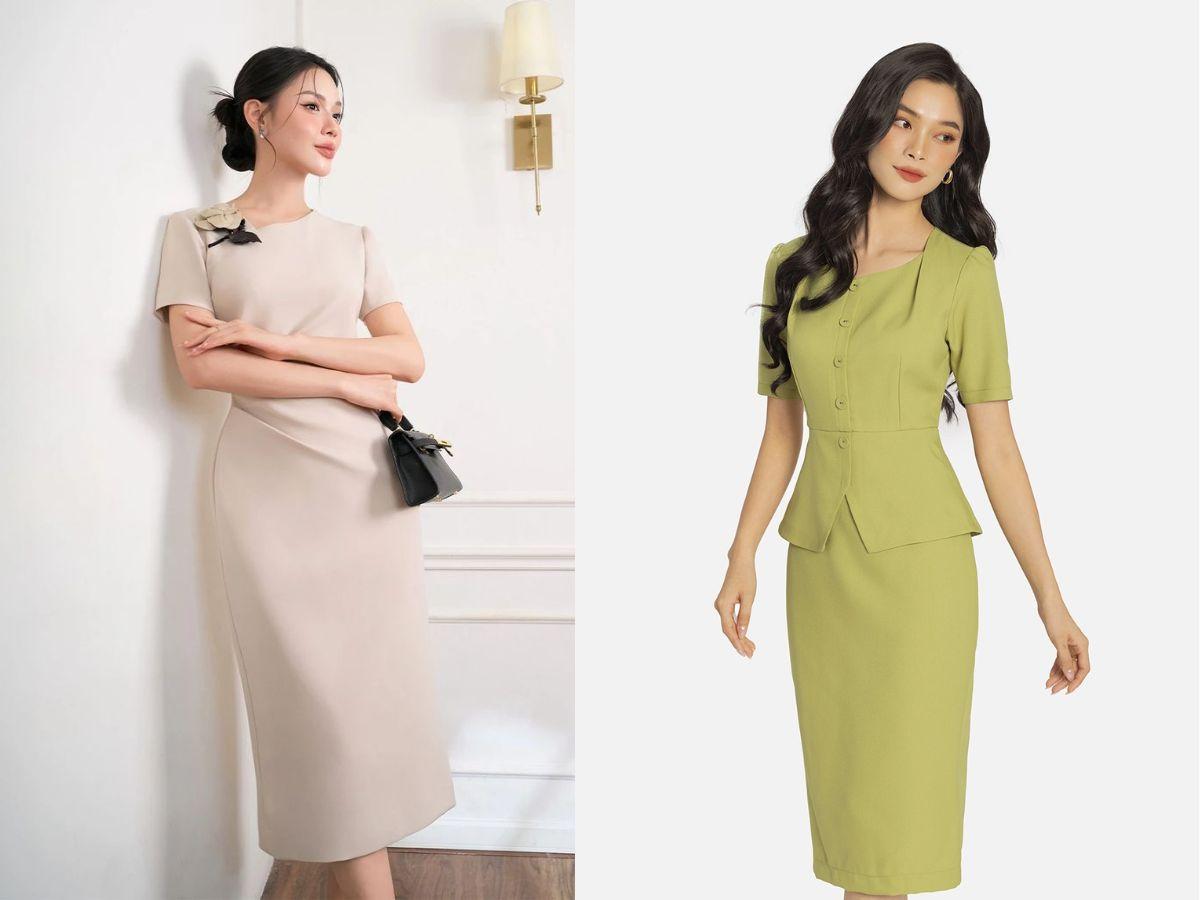 Các kiểu dáng đầm ôm phổ biến