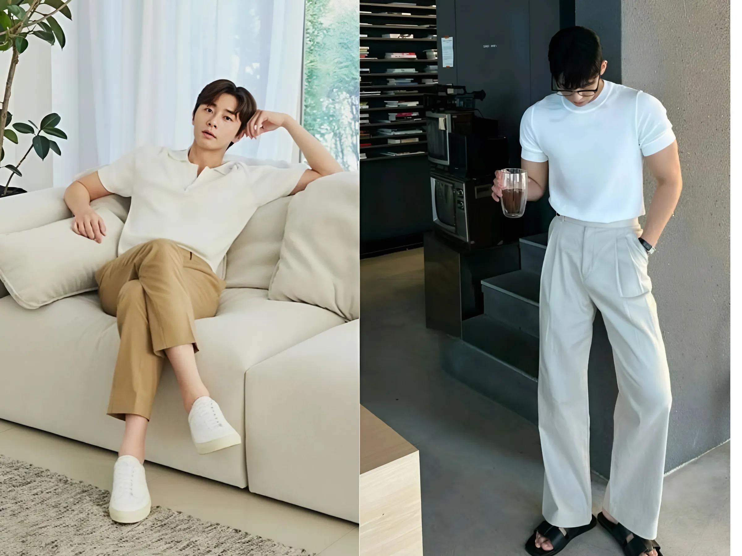 Phong cách trẻ trung, năng động: Áo thun Polo/ Sơ mi ngắn tay+Quần Chinos/Jeans+Áo khoác nhẹ