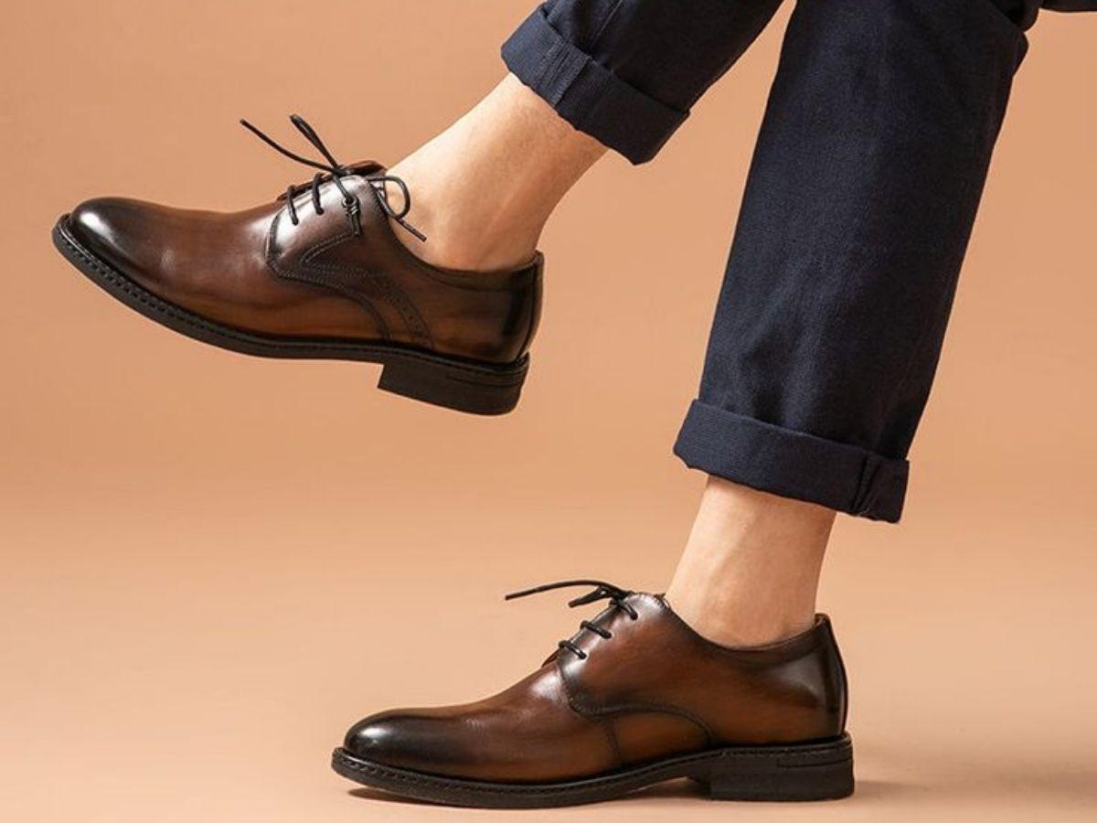 Giày Oxford nâu có độ linh hoạt cao hơn