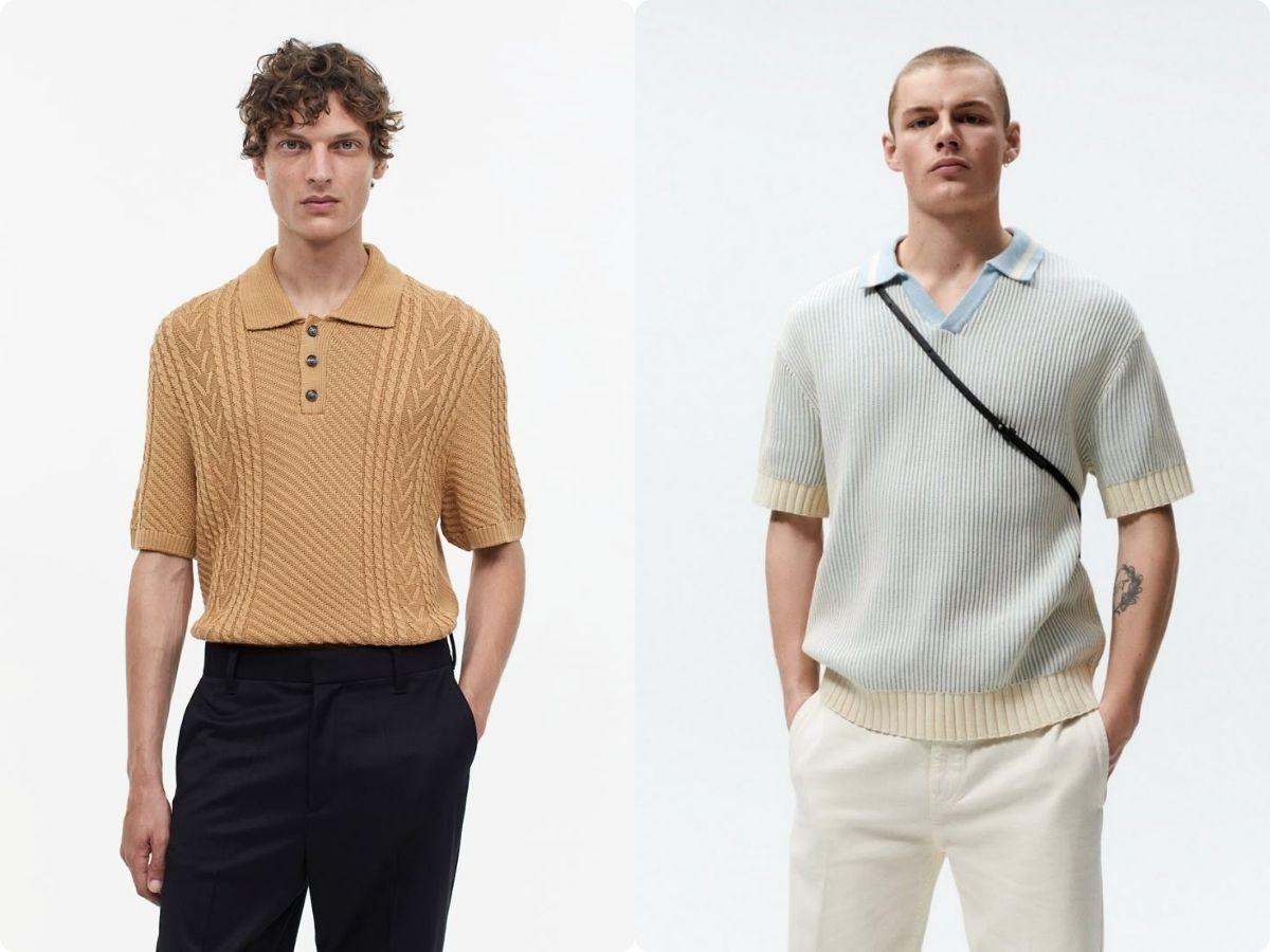 Đa dạng kiểu dáng áo polo len nam cho dáng người cân đối
