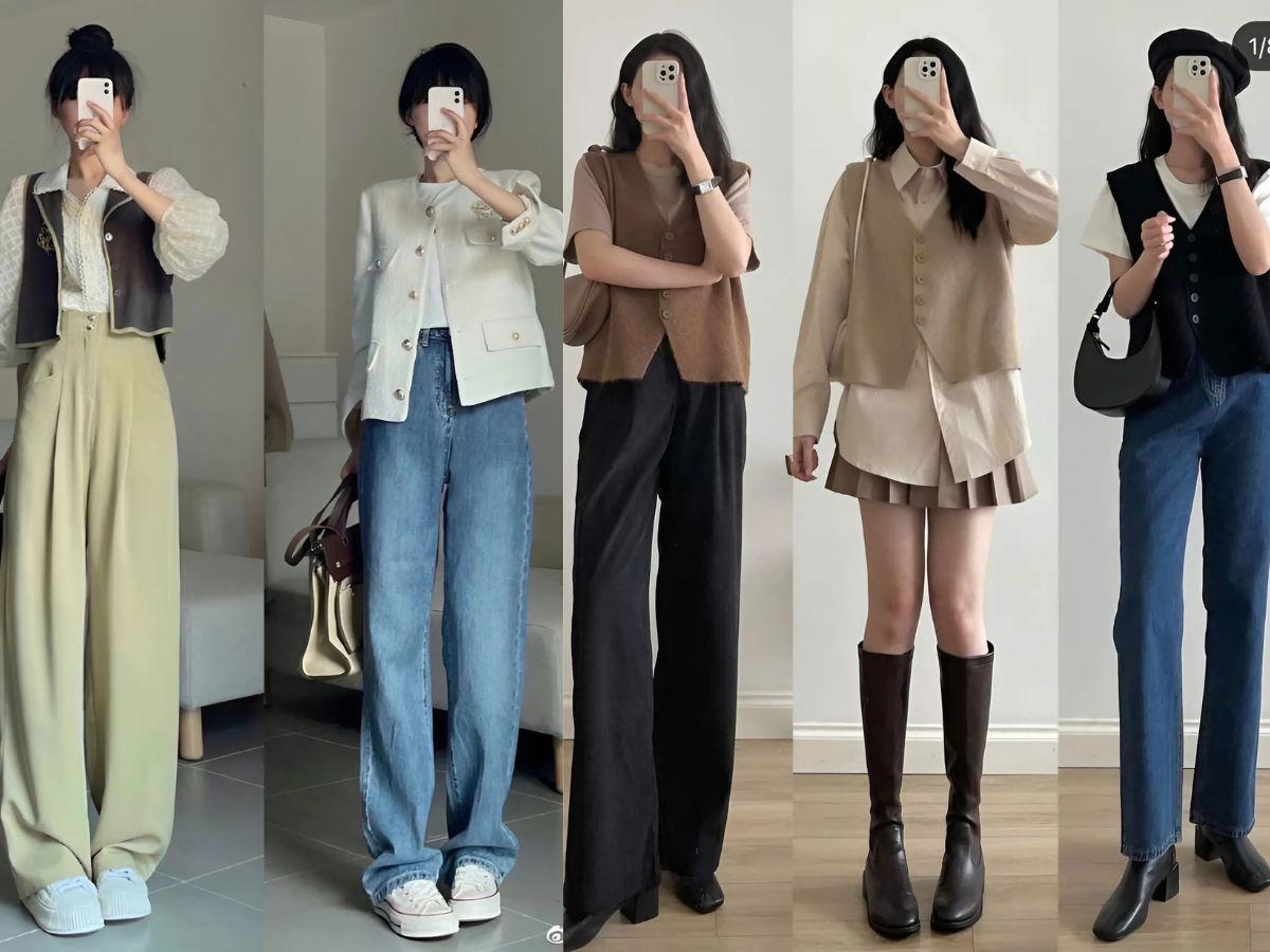 Phối đồ với áo gile nữ theo mùa