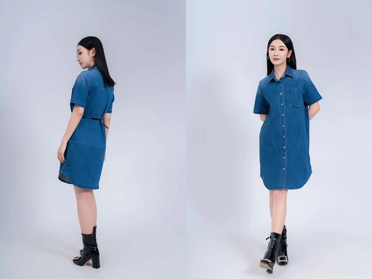 Váy sơ mi vừa mang vẻ thanh lịch công sở