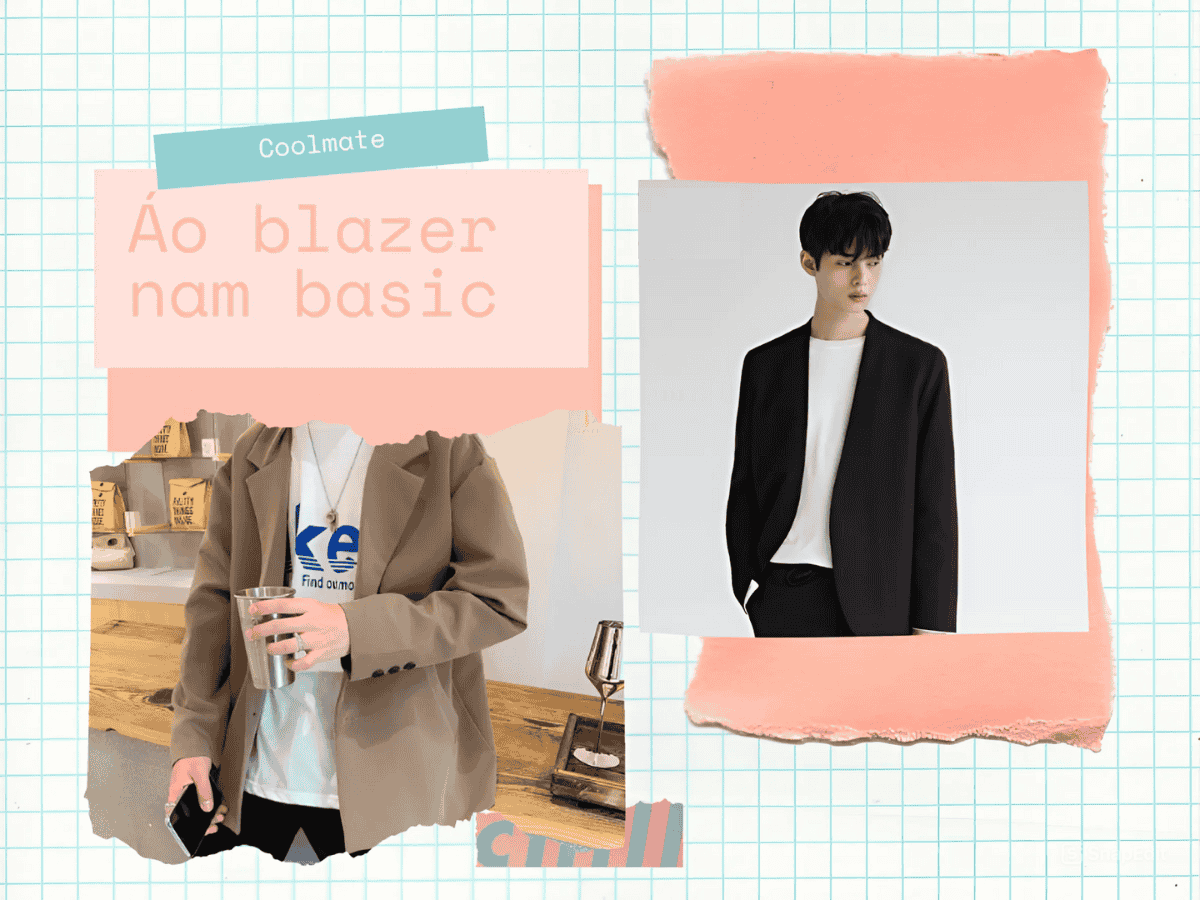 Áo khoác blazer nam basic